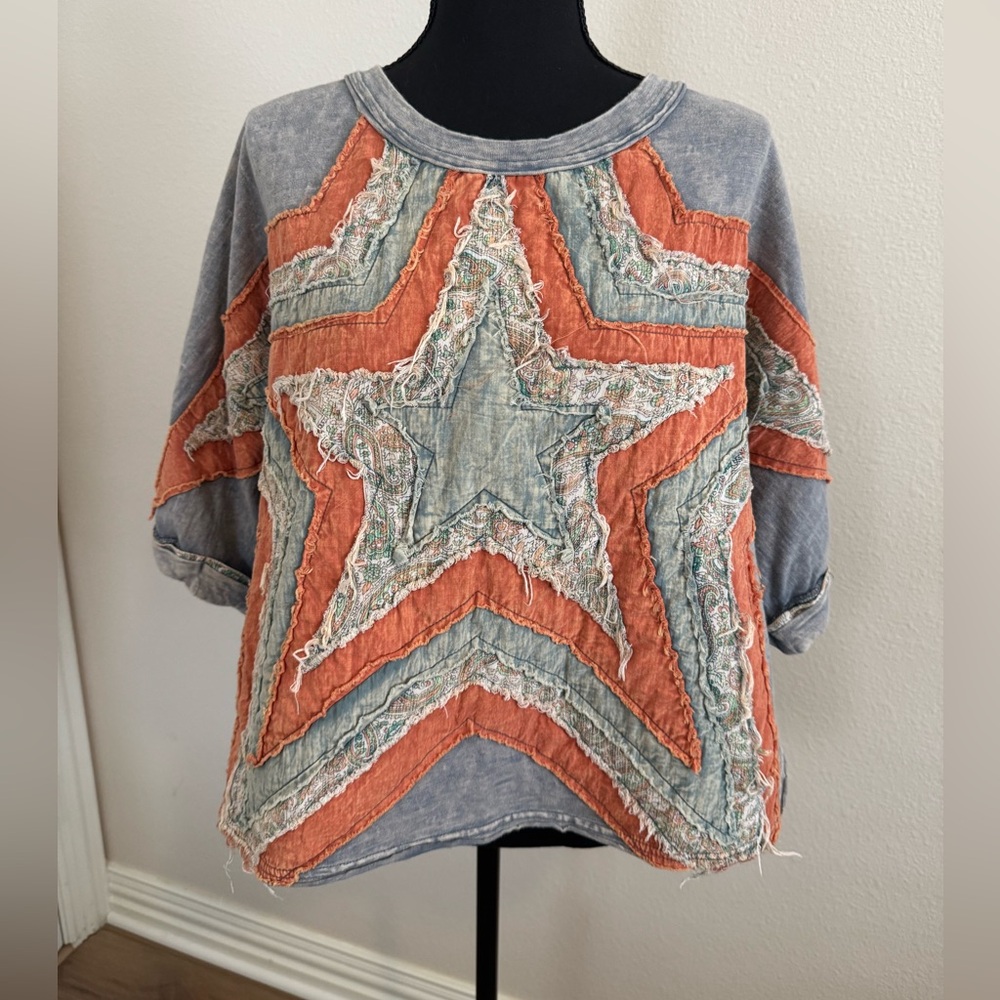 Quilted star top